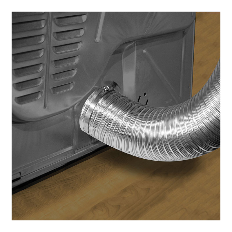 4 in Dia, Dundas Jafine, Flexible Semi-Rigid Duct, 8 ft L, Aluminum - 5
