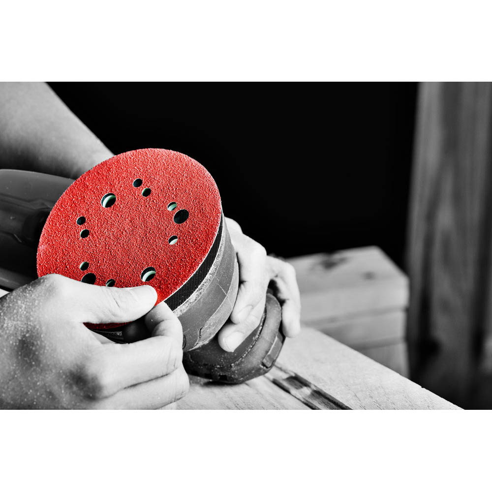 Diablo DCD050150H50G Sanding Disc, 5 in Dia, Coated, Grain, 150 Grit, Very Fine, Ceramic Abrasive, Paper Backing
