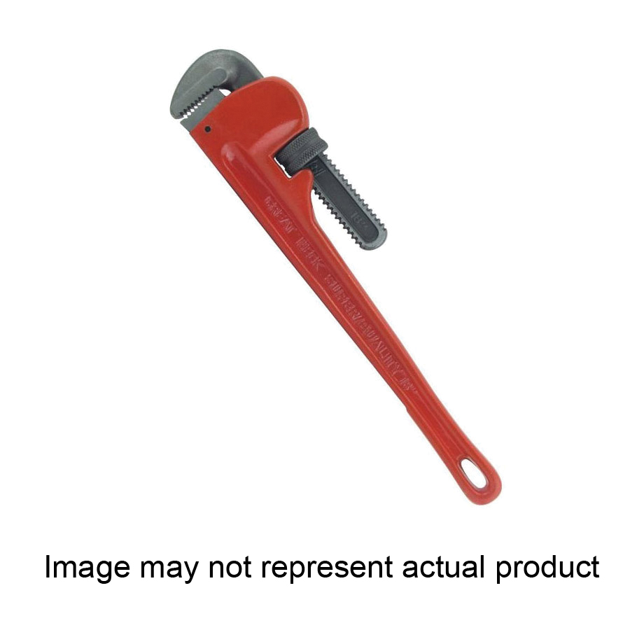 PW18 Pipe Wrench, 18 in L, Serrated Jaw, Steel