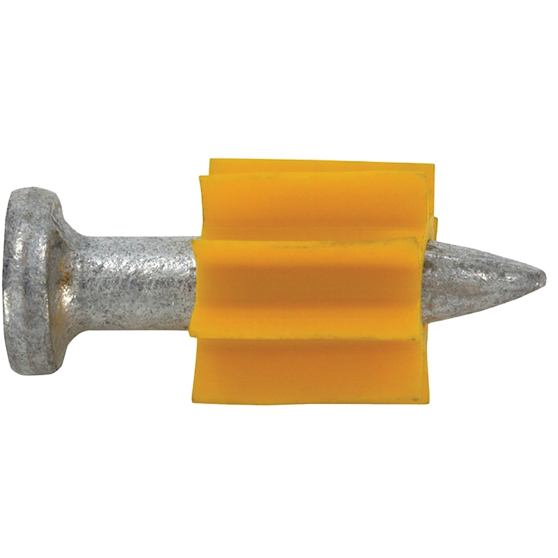 50022-PWR Powder Actuated Pin, 0.145 in Dia Shank, 3/4 in L, Steel/Plastic