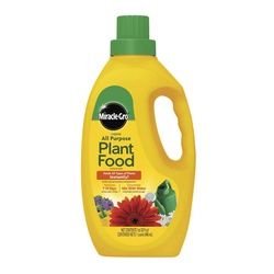 3001502 All-Purpose Plant Food, 32 oz Bottle, Liquid, 12-4-8 N-P-K Ratio