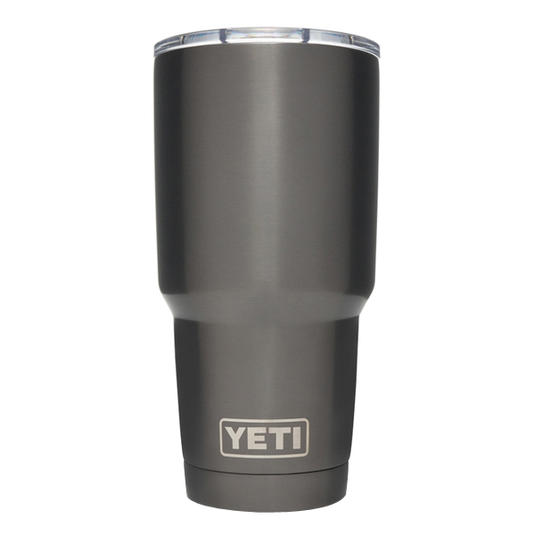 Yeti Rambler Series 21071500310 Tumbler with Lid, 30 oz, MagSlider Lid, 18/8 Stainless Steel, Graphite, Insulated