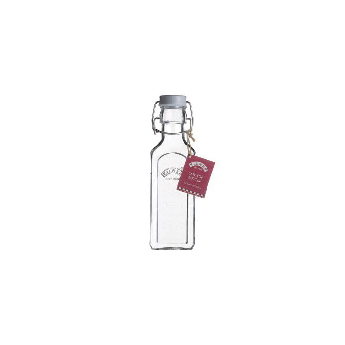 Kilner 0025.005 Clip Top Bottle, 0.3 L, Glass, Clear/Gray - 3