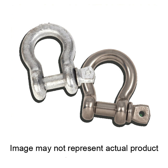 4001593 Anchor Shackle, 17,000 lb Working Load, Alloy Steel, Powder-Coated