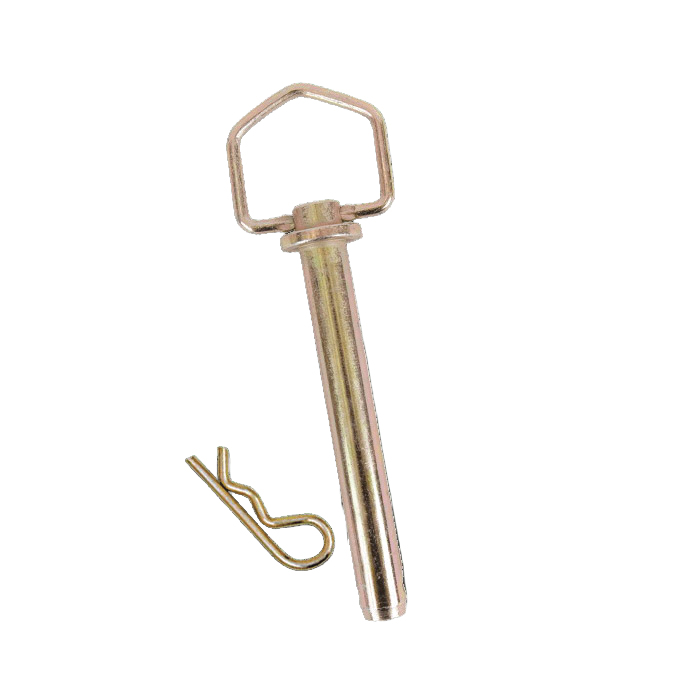 4012213 Hitch Pin, 2 Hitch, 1/2 in Dia Pin, 4-1/4 in OAL, Steel, Zinc-Plated