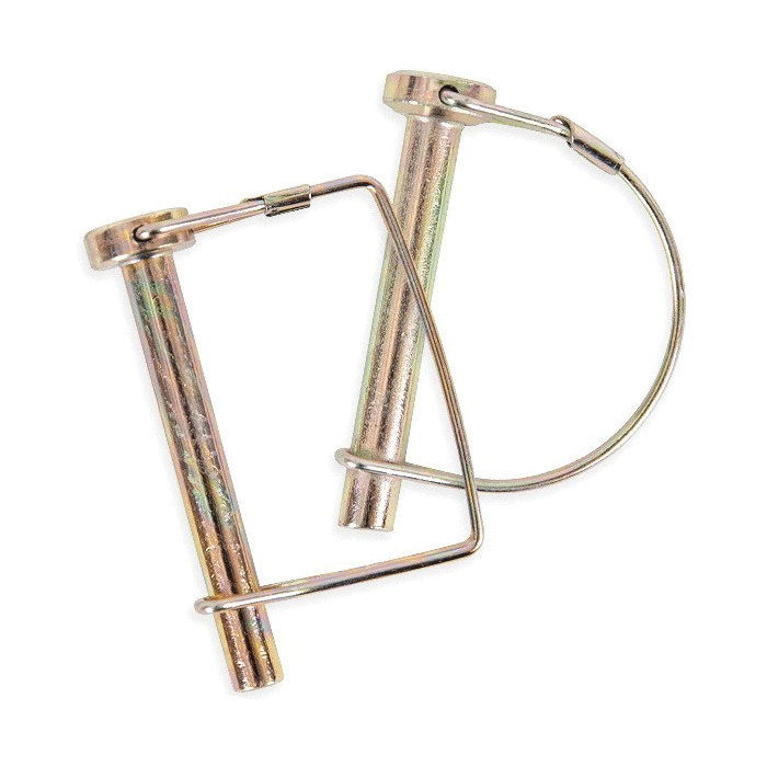 4021621 Round PTO Locking Pin, 3/8 in Dia Pin, 1-3/4 in OAL, Zinc-Plated