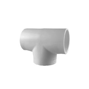 401-007 Pipe Tee, 3/4 in, Socket, PVC, White, SCH 40 Schedule, 280 psi Pressure
