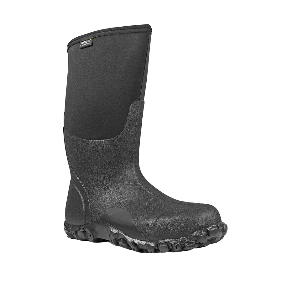 Bogs 60142 001 9 Work Boots 9 Black Rubber Insulated