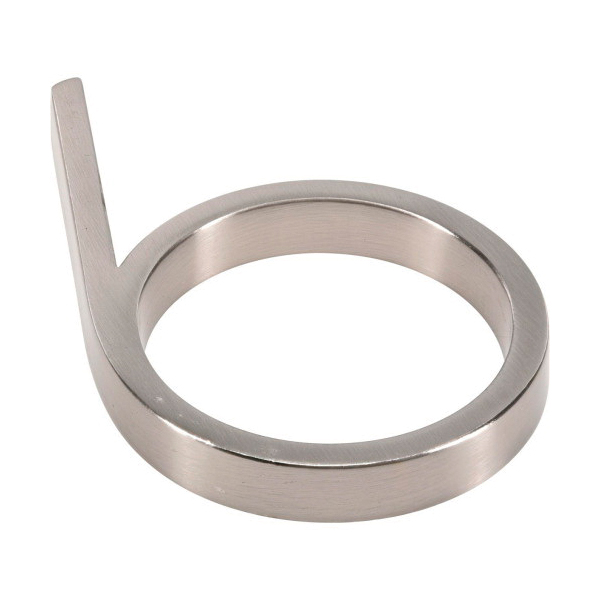 Hillman 844706 House Number, Brushed Nickel Character, Character: 6, 5 in H Character, Zinc, 1 PK
