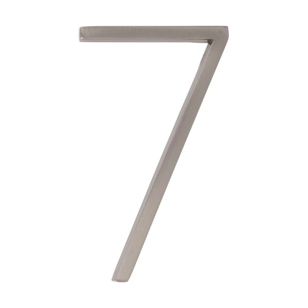 Hillman 844707 House Number, Brushed Nickel Character, Character: 7, 5 in H Character, Zinc, 1 PK
