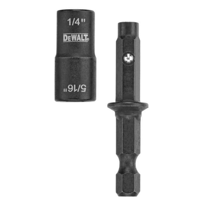 Double-Ended Nut Driver, Dewalt, 3/8, 7/16 in Drive, 1/4 in Hex Shank, 1PK - 3