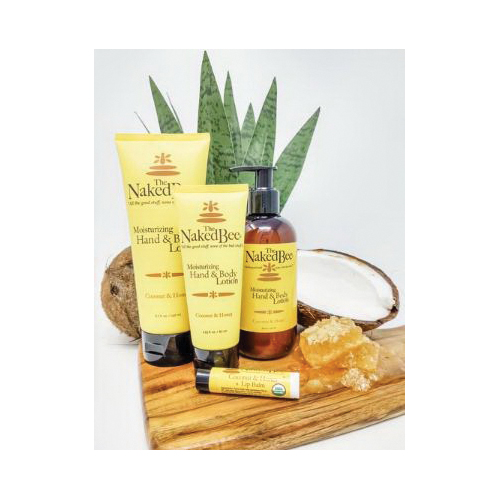 The Naked Bee NBLCO-LG Hand and Body Lotion, Coconut, Honey, 6.7 oz Package, Tube - 2