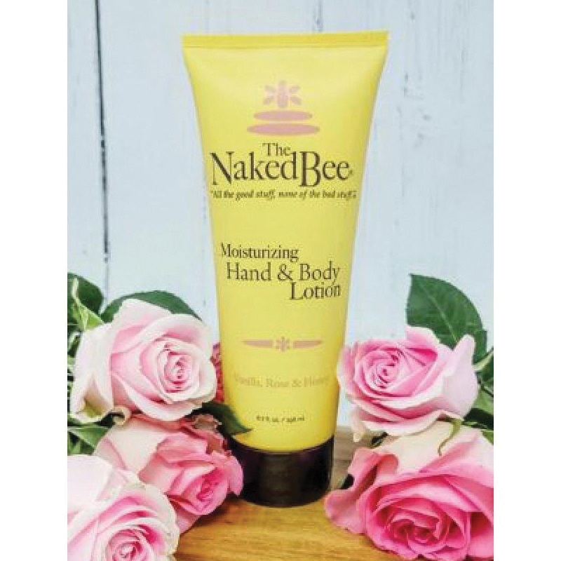 The Naked Bee NBLVR-LG Hand and Body Lotion, Honey, Rose, Vanilla, 6.7 oz Package, Tube - 3