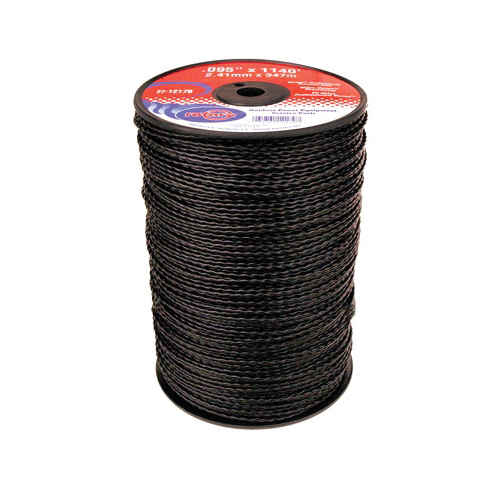 Rotary 12179 Large Vortex Trimmer Line, 0.095 in Dia, 1140 ft L, Black