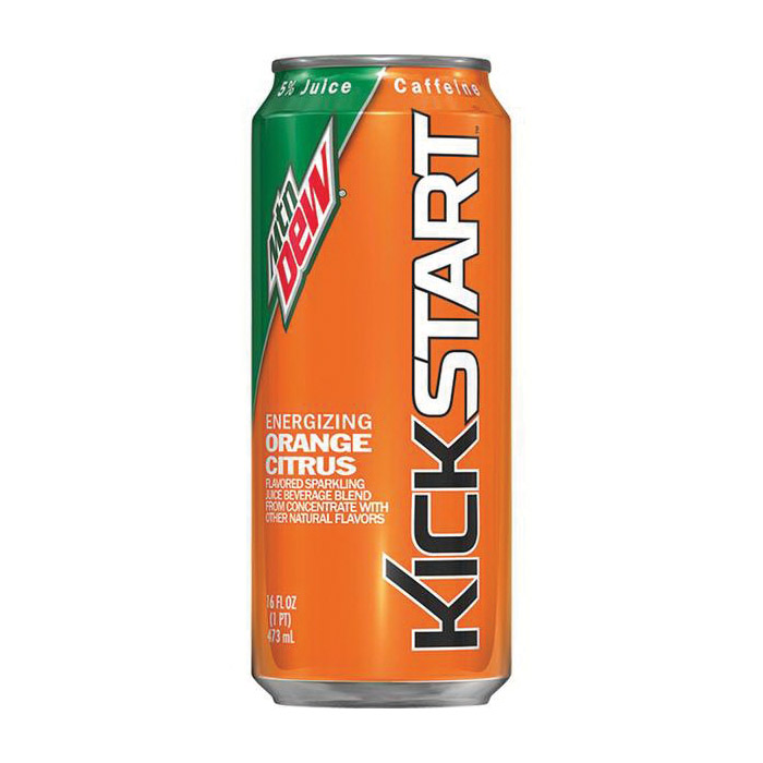 Mtn Dew 137570 Soft Drink, Orange Citrus Flavor, 16 oz Can