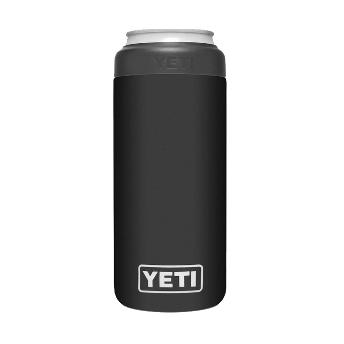 YETI Rambler 21070090039 Colster Can Insulator, 12 oz Can/Bottle, 18/8 Stainless Steel, Black - 1