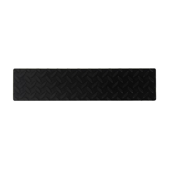5680 Safety Step, 17-1/2 in L, 4 in W, EPDM, Black