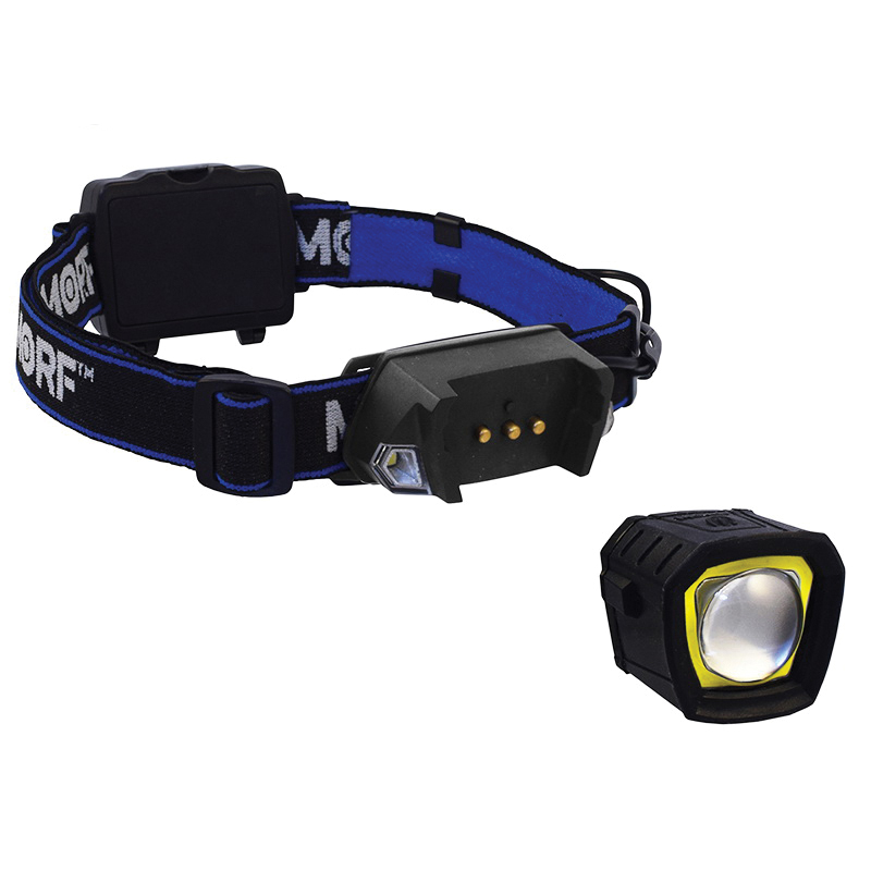 MORF R230 Series 98575 3-in-1 Headlamp with Removable LED Magnetic Flashlight, AAA Alkaline Battery, 230