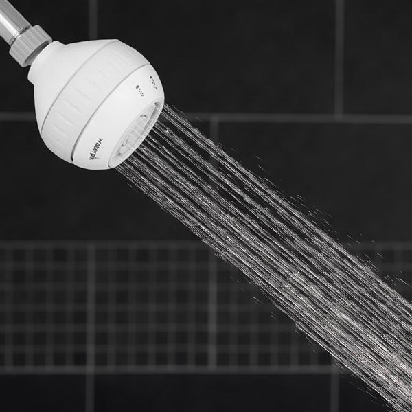 Waterpik SM-421E Massage Shower Head, Round, 2 gpm, 1/2 in Connection, NPT, 4-Spray Function, Plastic, Matte, 4 in L - 4