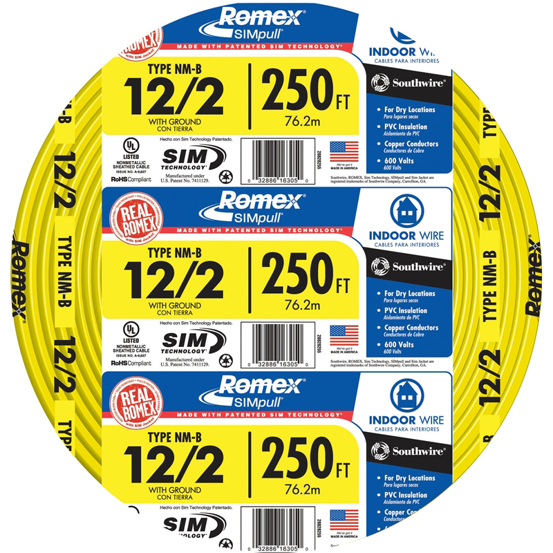 Romex 12/2NM-WGX250