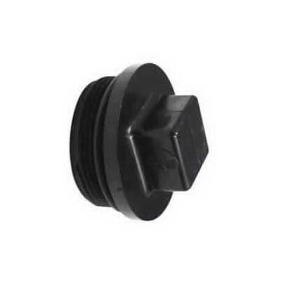 103051SBC Threaded Plug, 1-1/2 in, MNPT, ABS, Black, SCH 40 Schedule