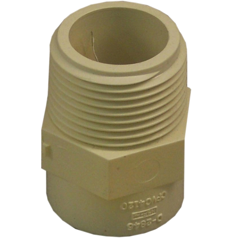 Nibco T00075C Pipe Adapter, 1 in, Slip x MIP, CPVC