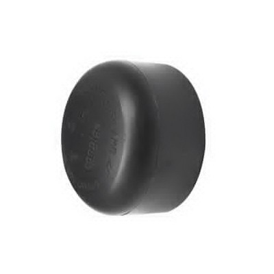 103081BC Pipe Cap, 1-1/2 in, Hub, ABS, Black, SCH 40 Schedule