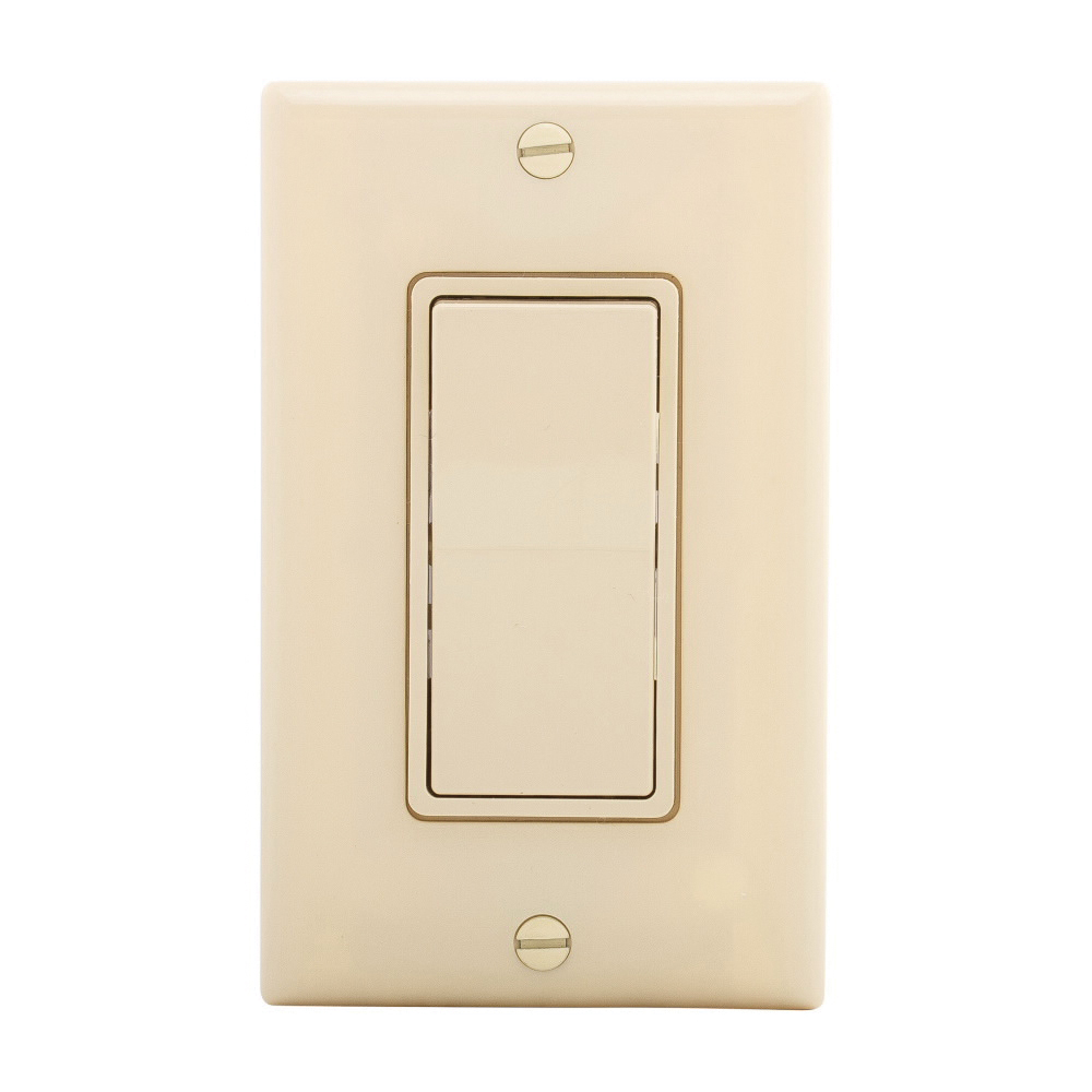 7501V-10-L Decorator Switch, 15 A, 120/277 V, Ivory