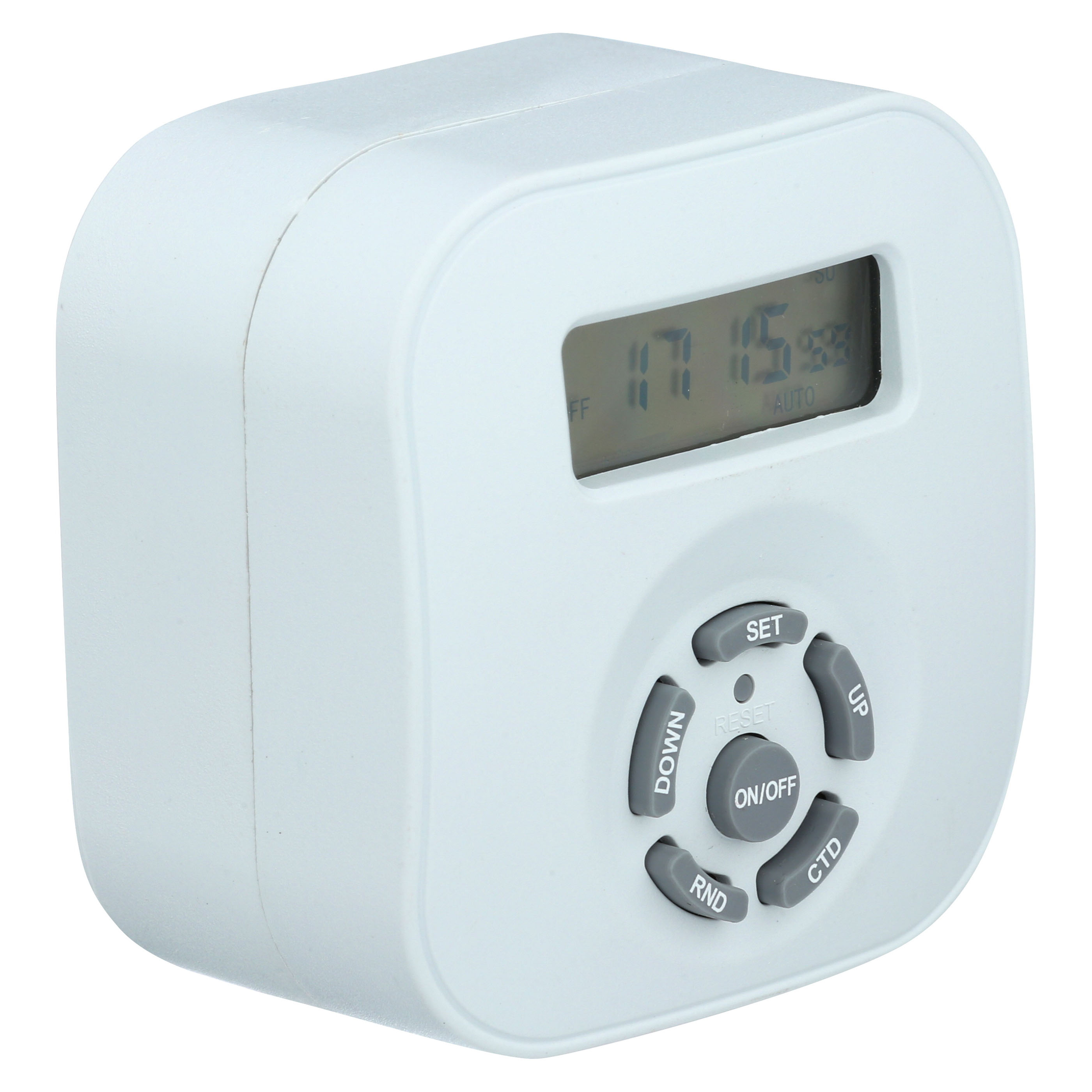 AMERICAN TACK & HARDWARE TE160-4WHB Digital Round Timer, 8.3 A, 125 V, 1875 W, 1-Outlet, Weekly Cycle, White - 3