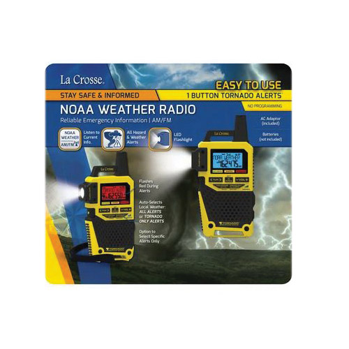 La Crosse S83301 Weather Radio, Alkaline Battery, 7-Channel - 3