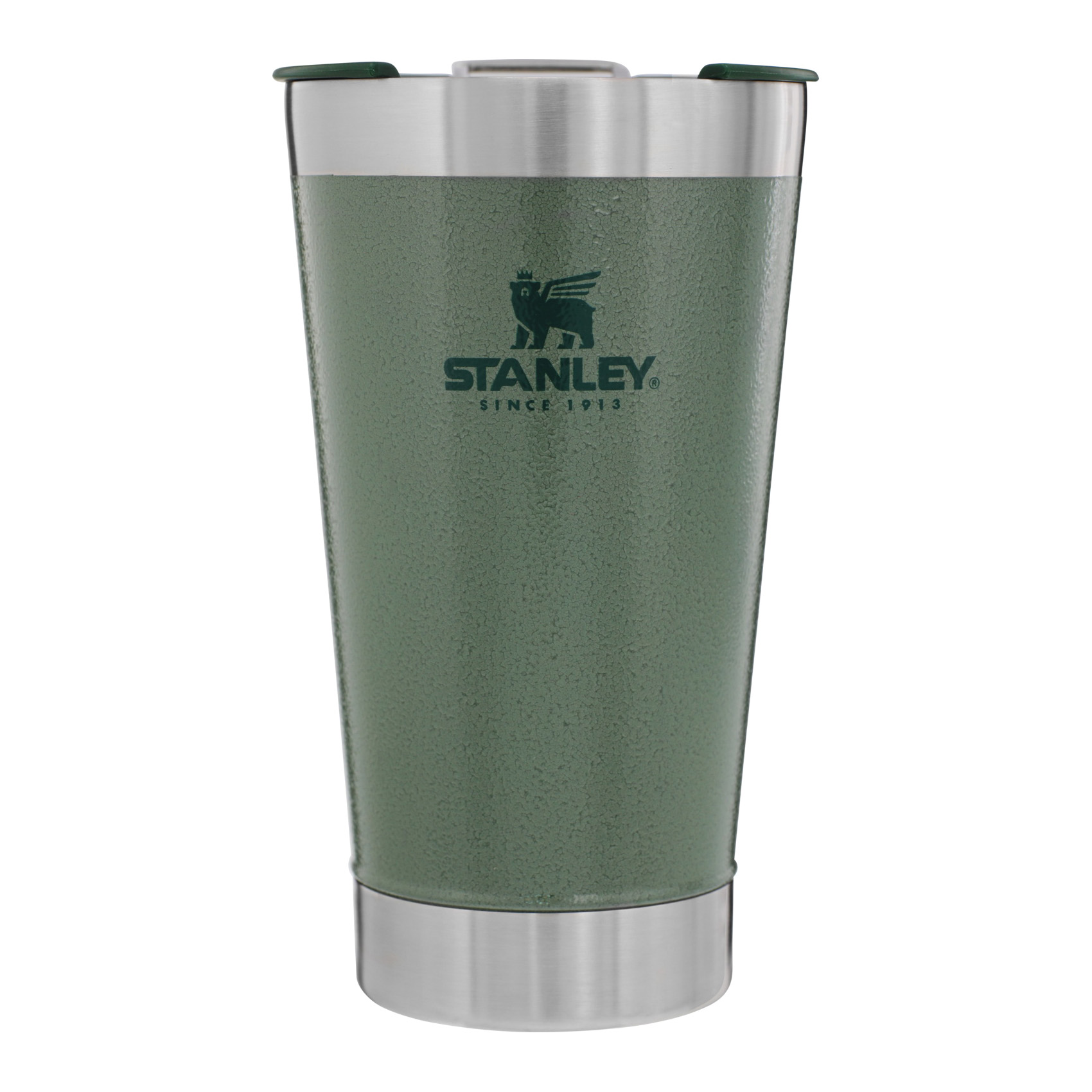STANLEY Classic 10-01704-055 Bottle, 16 oz Capacity, 18/8 Stainless Steel, Hammertone Green - 2