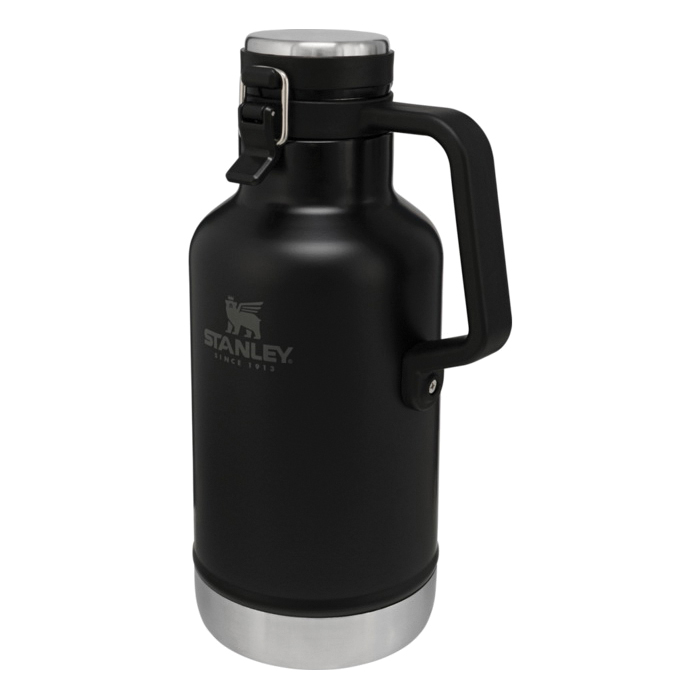 STANLEY 10-01941-064 Classic Easy Pour Growler, 64 oz Capacity, 18/8 Stainless Steel, Matte Black - 2