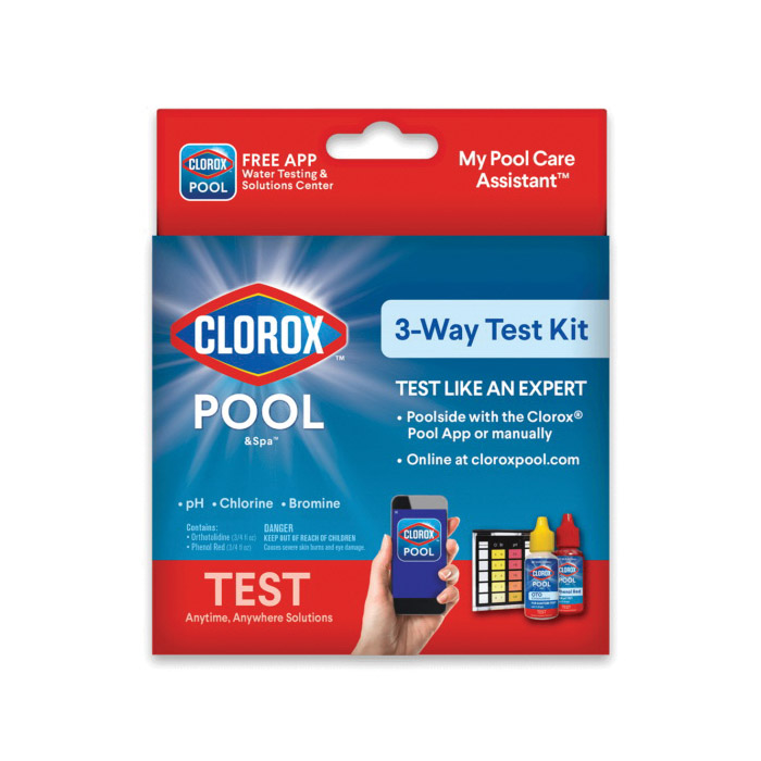 72000CLX Test Kit, 3-Way, Bromine, Chlorine, pH Testing