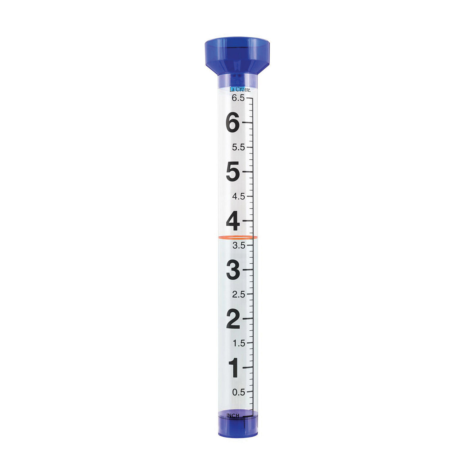 La Crosse 704-1549 Jumbo Rain Gauge, 6 in, Clear - 2