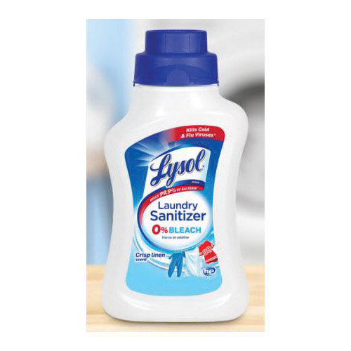 97190 Laundry Sanitizer, 41 oz Bottle, Liquid, Crisp Linen, Blue