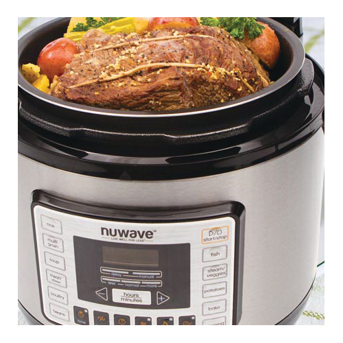 NUWAVE Nutri-Pot 33101 Digital Pressure Cooker, 6 qt Capacity, 1000 W, Touch Control, Stainless Steel, 12.6 in L - 3
