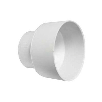 414227BC Adapter Coupling, 6 x 4 in, Hub, PVC, White, SCH 40 Schedule