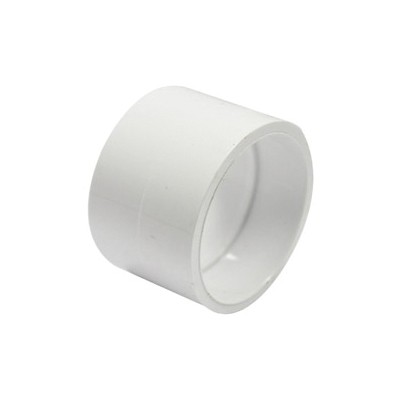 193001 Coupling, 1-1/2 in, Hub, PVC, White, SCH 40 Schedule