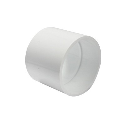 193003 Coupling, 3 in, Hub, PVC, White, SCH 40 Schedule