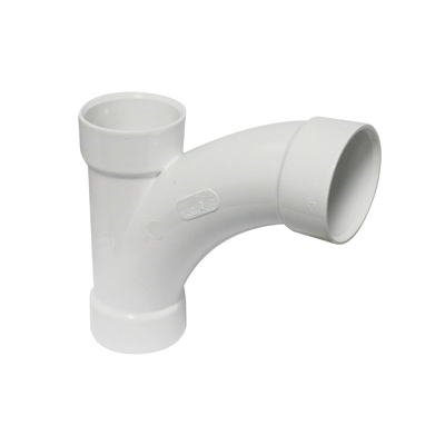 194303 Combination Tee Pipe Wye, 3 in, Hub, PVC, White, SCH 40 Schedule