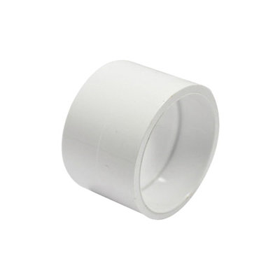 193001R Repair Coupling, 1-1/2 in, Hub, PVC, White, SCH 40 Schedule