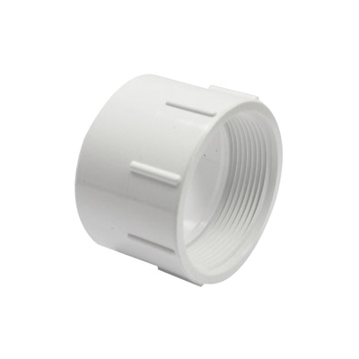 192892 Pipe Adapter, 2 in, FNPT x Hub, PVC, White