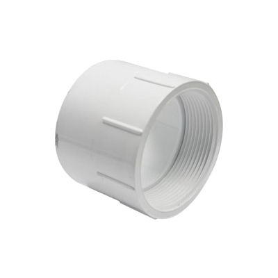 192893 Pipe Adapter, 3 in, FNPT x Hub, PVC, White