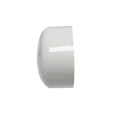 193084S Pipe Cap, 4 in, Hub, PVC, White, SCH 40 Schedule