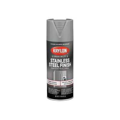 K02400777 Spray Metallic Spray Paint, Silver Metallic, Stainless Steel, 11 oz