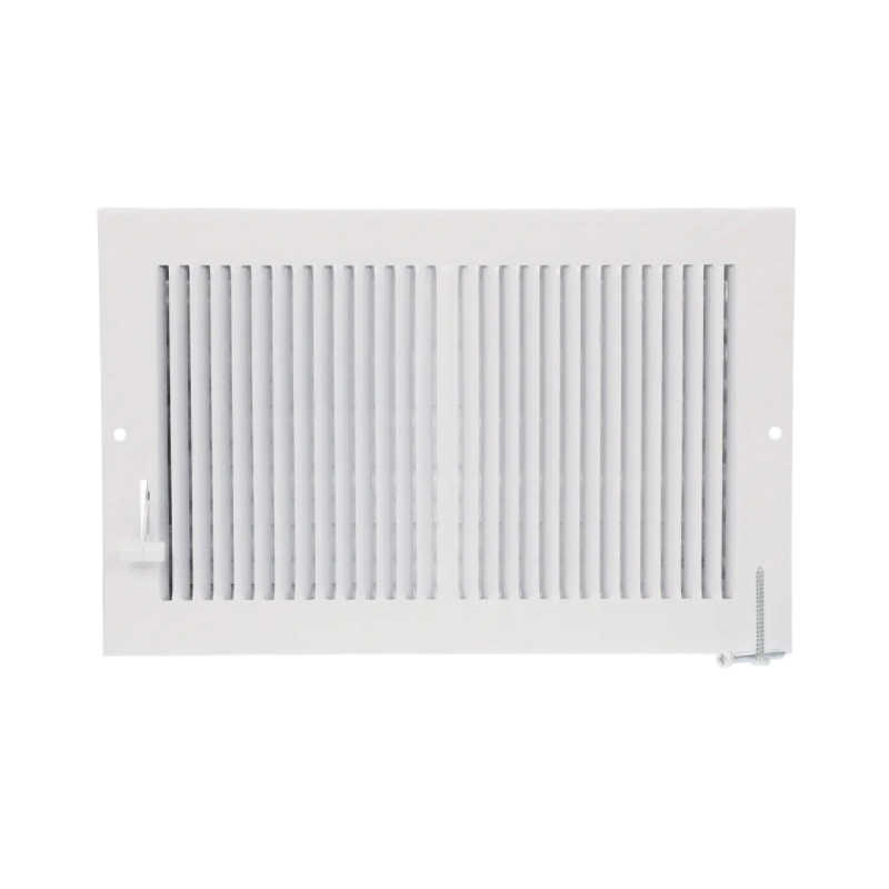 RG0309 Multi-Shutter Sidewall/Ceiling Register, 9-1/4 in L, 5-3/8 in W, 20 deg Air Deflection, 2 -Way