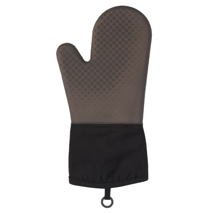 11219800 Oven Mitts, Silicone, Black