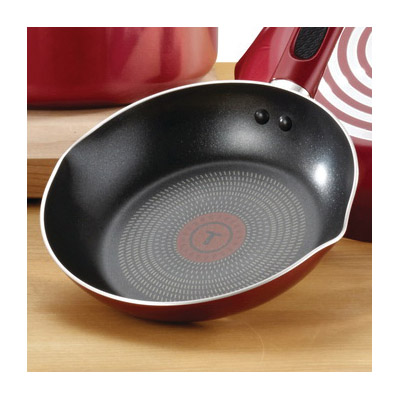 T-fal B039S264 Fry Pan Set, Aluminum, Red, 2-Piece - 3