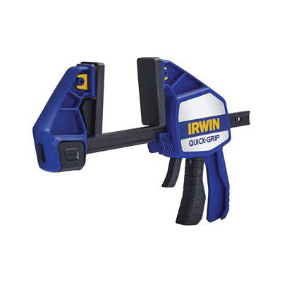 One-Handed Bar Clamp, Irwin Quick-Grip, 600 lb, 18 in Max Opening Size, 3-5/8 in D Throat - 1