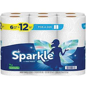 Sparkle 22130 Sparkle 22130 Paper Towel, 696 in L, 11 in W, 2-Ply - 1